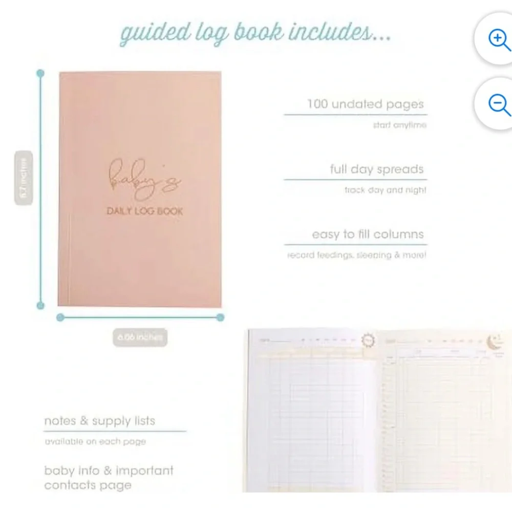 NWT Pearhead Baby’s Daily Log Book